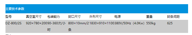 DZ8002s自動真空包裝機(圖2)